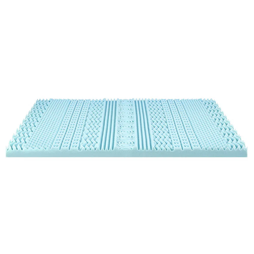 11-Zone Memory Foam Mattress Topper, 8cm King, Giselle Bedding