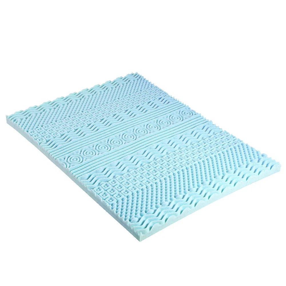 11-Zone Memory Foam Mattress Topper, 8cm King, Giselle Bedding