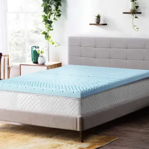 11-Zone Memory Foam Mattress Topper, 8cm King, Giselle Bedding