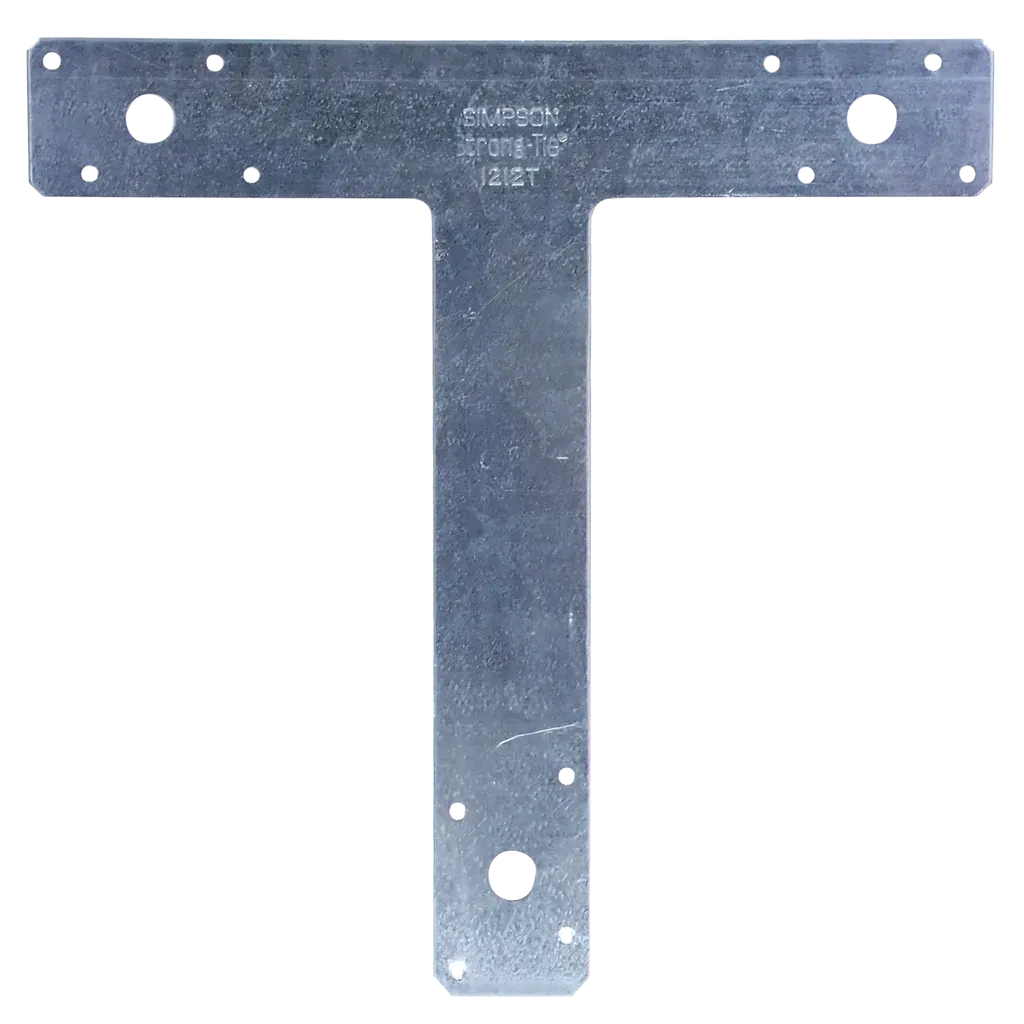 12 in. x 12 in. 14-Gauge Galvanized T Strap (Pack of 10)