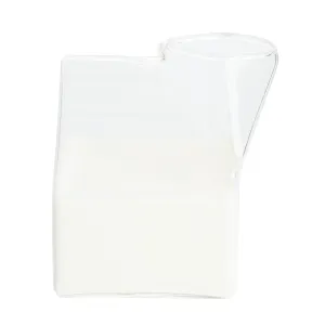 12 oz Clear Glass Milk Carton - 3 1/4" x 2 3/4" x 4" - 1 count box