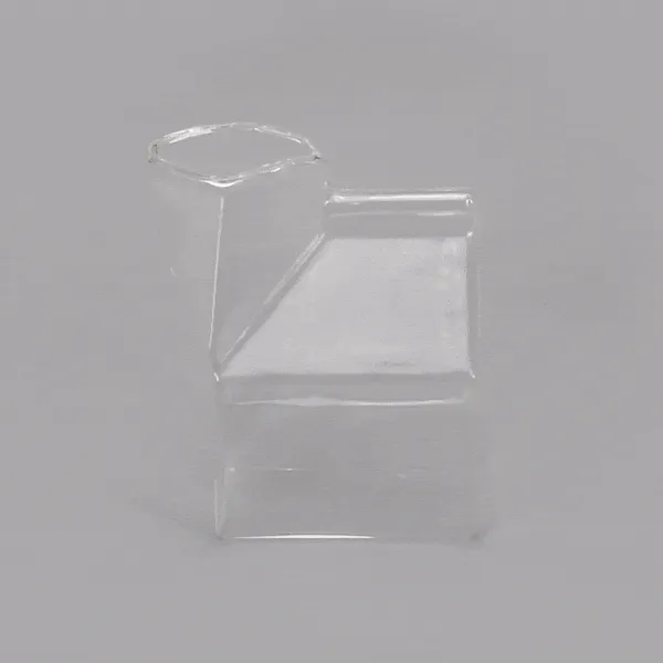 12 oz Clear Glass Milk Carton - 3 1/4" x 2 3/4" x 4" - 1 count box