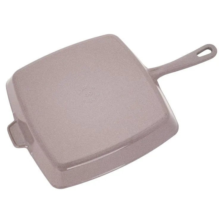 12" Cast Iron Square Grill Pan - Lilac