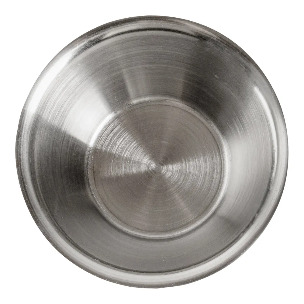 2 oz Stainless Steel Condiment Cup - 2 3/4" x 2 3/4" x 1" - 10 count box