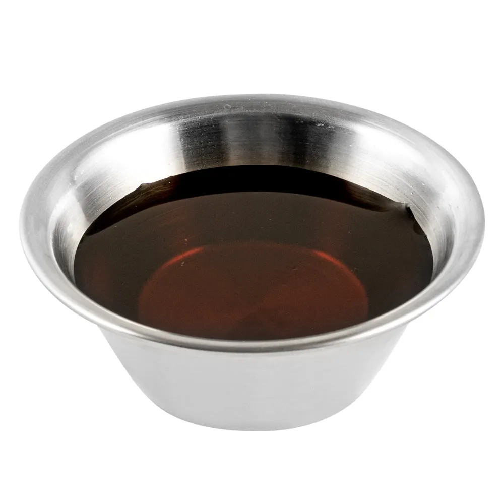2 oz Stainless Steel Condiment Cup - 2 3/4" x 2 3/4" x 1" - 10 count box