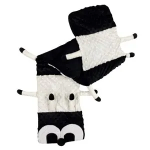 2.5Kg Weighted Sensory Caterpillar Shoulder/Lap Pad Black and White