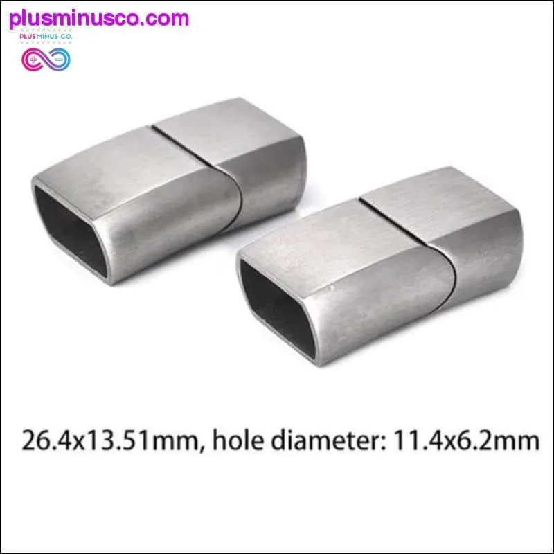 2pcs Stainless Steel Magnetic Clasps Charms Connector Buckle