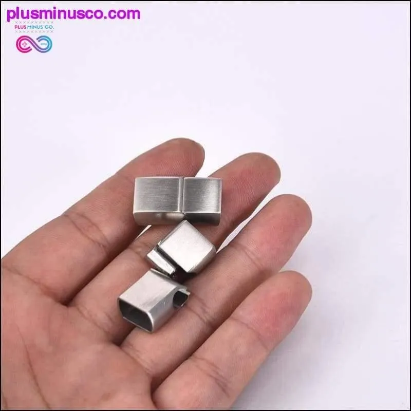 2pcs Stainless Steel Magnetic Clasps Charms Connector Buckle