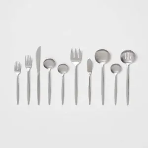 45pc Shapleigh Flatware Set Silver - Threshold