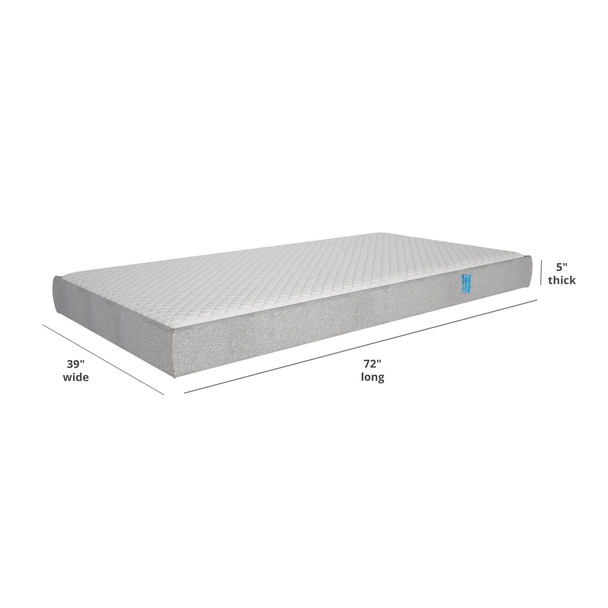 5-Inch Premium Memory Foam Trundle Mattress
