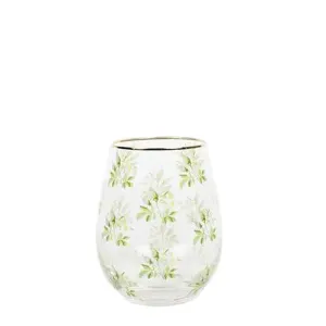 8 OAK LANE | Stemless Wine Glass - Garden Buds