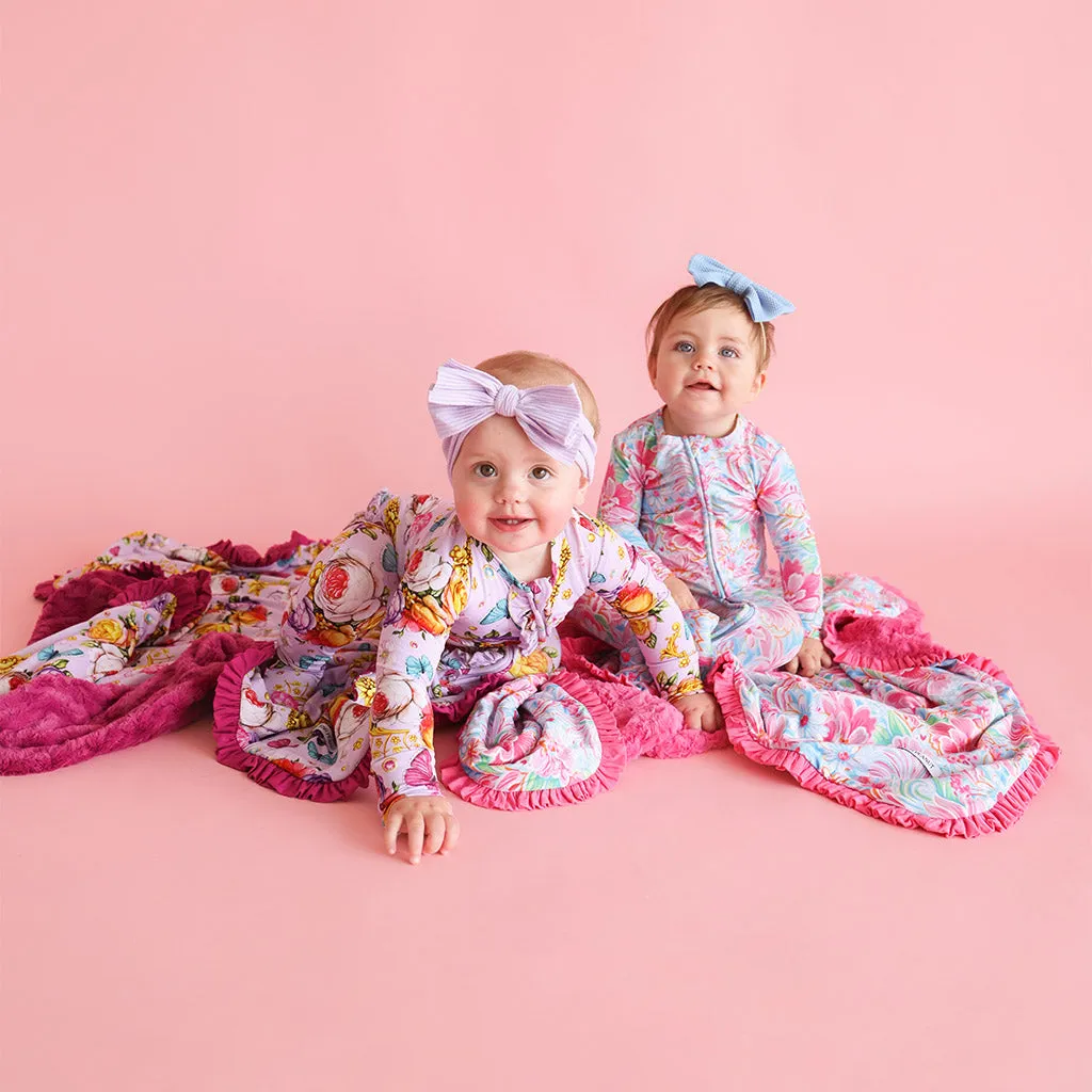 Adrina Minky Ruffled Luxette Patoo® Blanket