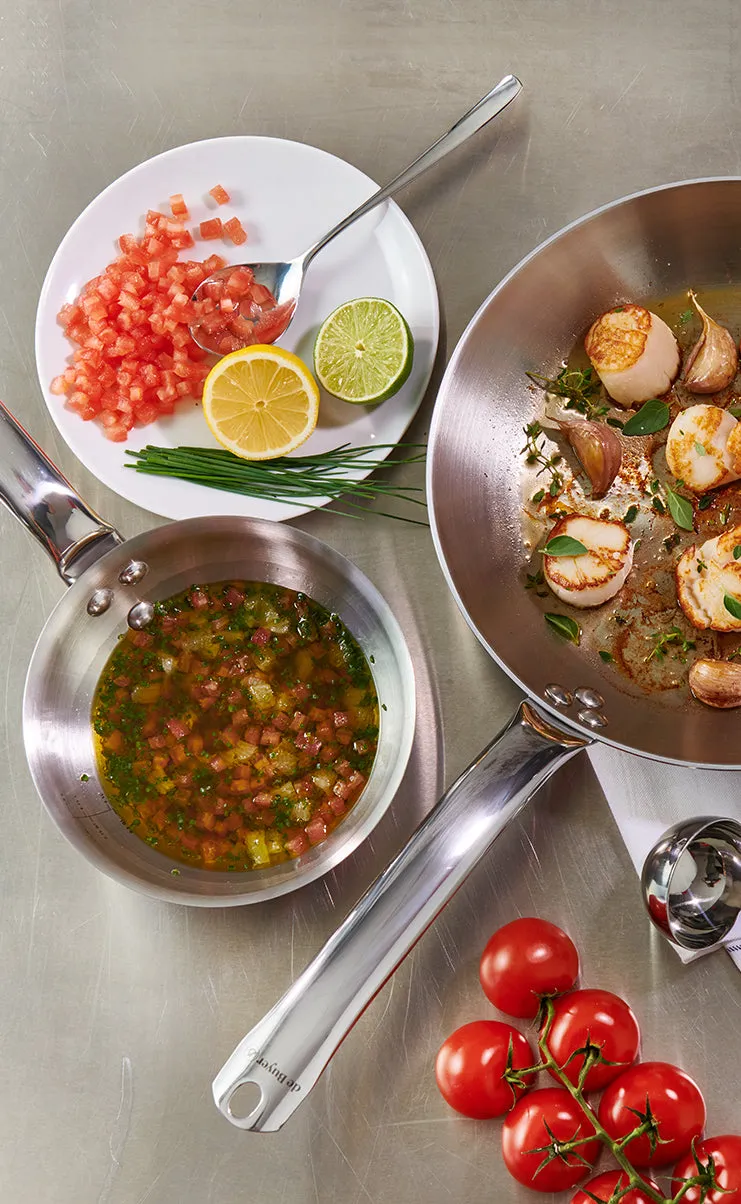 ALCHIMY 3-ply Stainless Steel Rounded Sauté Pan