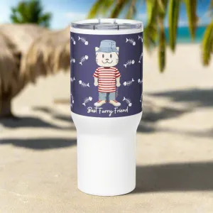 BFF. Cat themed Travel mug with handle