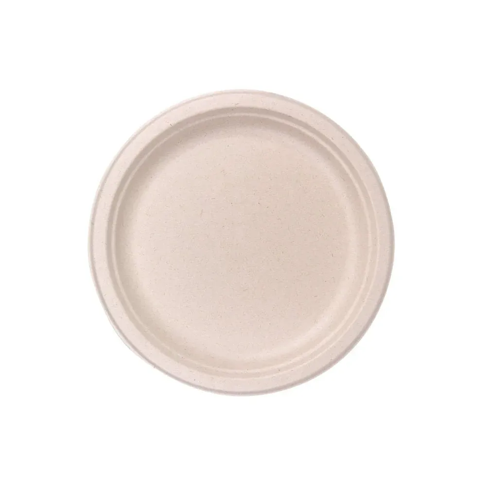 Biodegradable Sugarcane Plate 23cm ‚Äì 10pcs