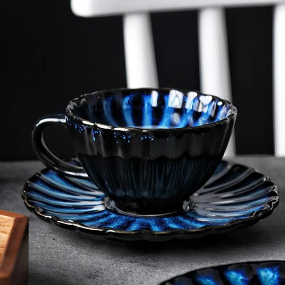 Blue Artisan Teapot Set