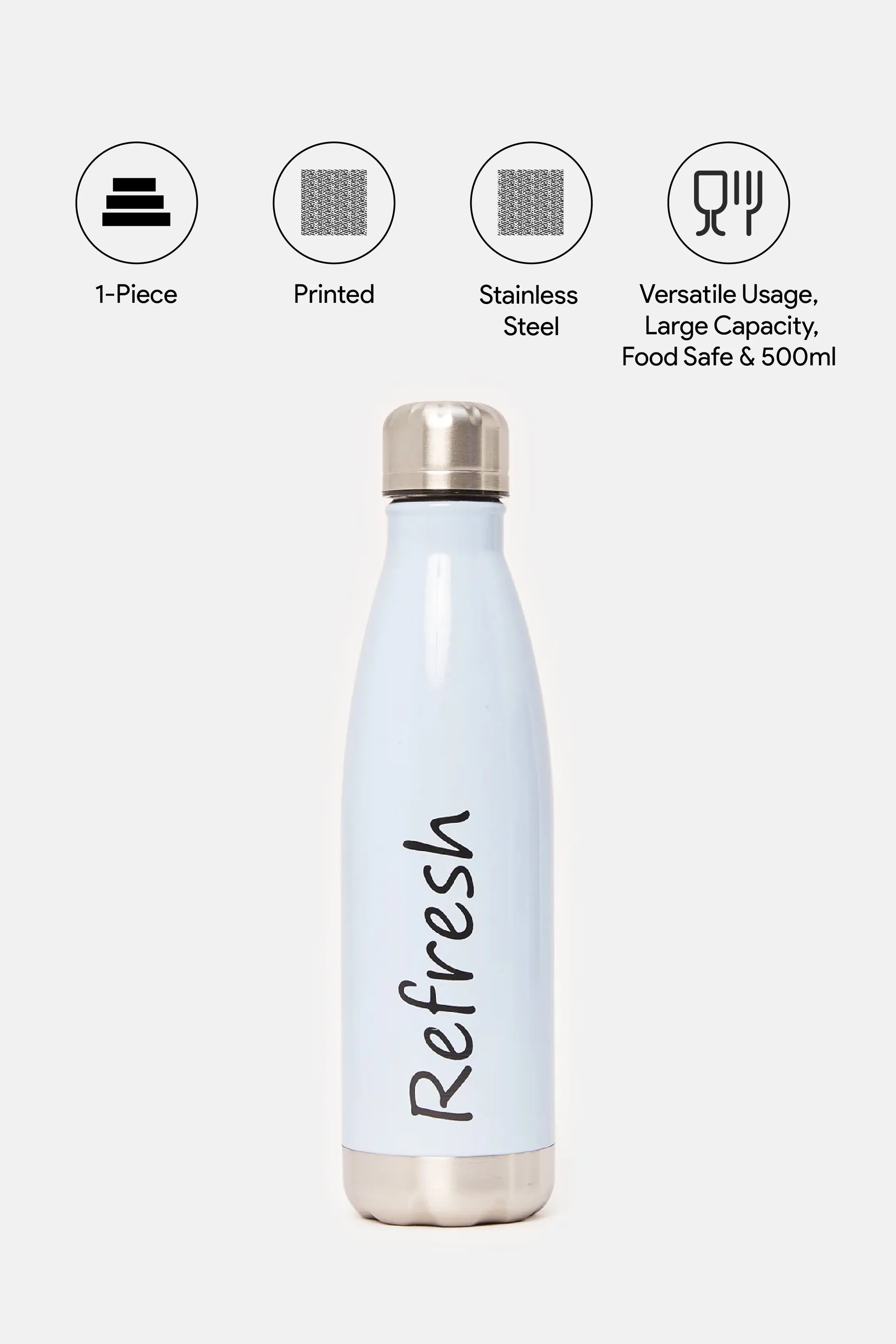 Blue Printed Water Bottle