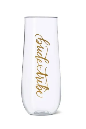 Bride Tribe Stemless Champagne Glass