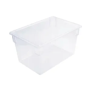 CAC China FS1F-15C Food Storage Box PC Full Size Clear 26x18x15" Case of 3 Pcs