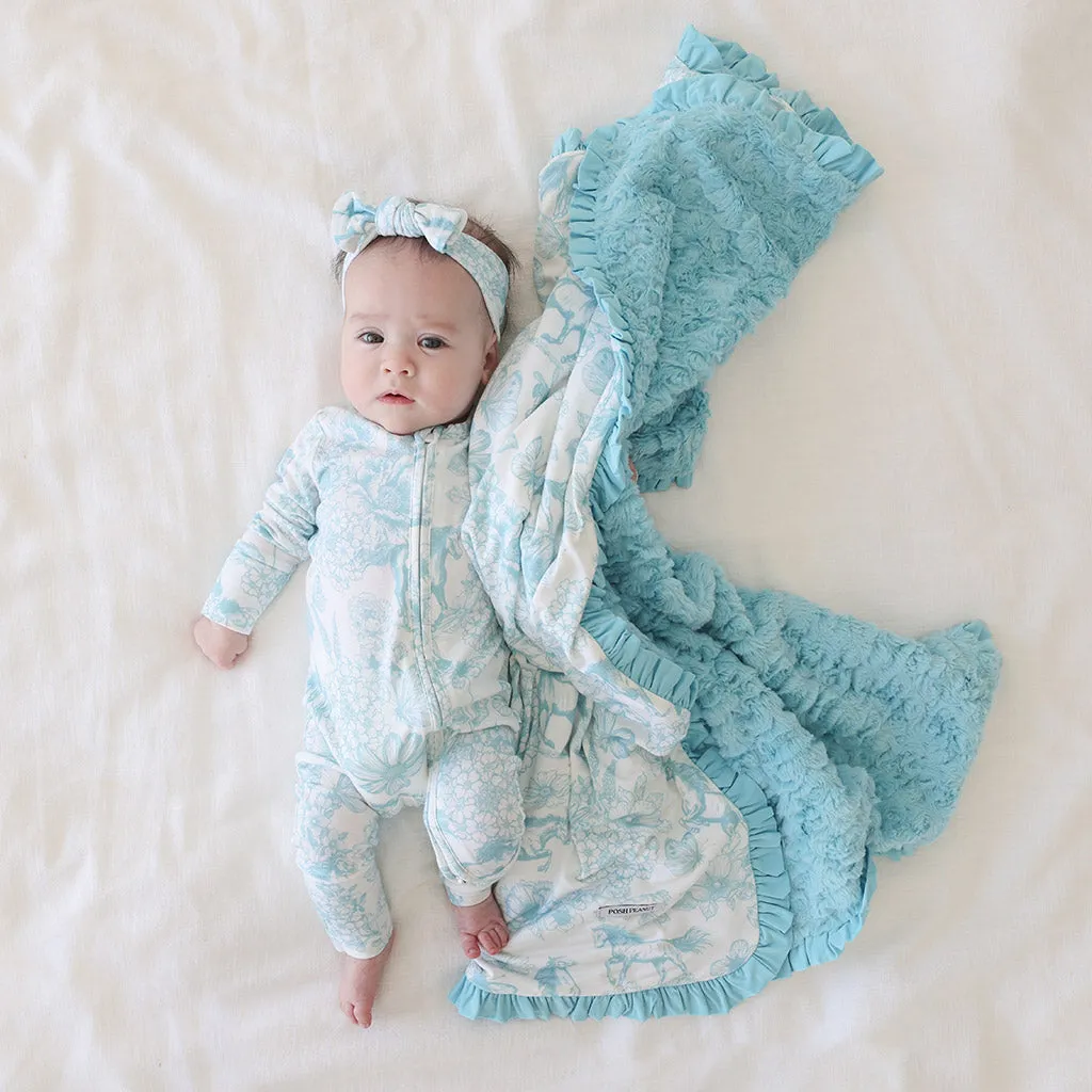 Charlotte Anne Minky Ruffled Luxette Patoo® Blanket