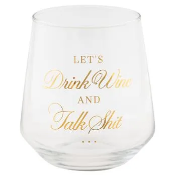 CHIC STEMLESS WINE GLASS LET'S DRINK WINE