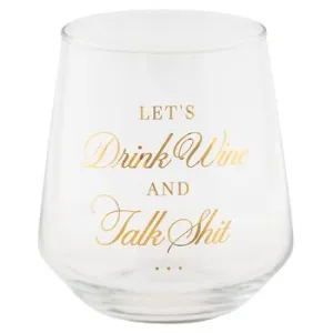CHIC STEMLESS WINE GLASS LET'S DRINK WINE