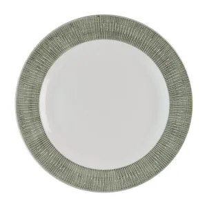 Churchill Bamboo Ceramic Spinwash Alpine Footed Plates 305mm (Pack of 12) - HR427