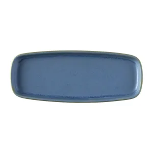 Churchill Emerge Oslo Blue Oblong Plates 254x77mm (Pack of 6) - FS953