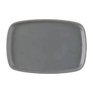 Churchill Emerge Seattle Grey Oblong Plates 222x152mm (Pack of 6) - FS957