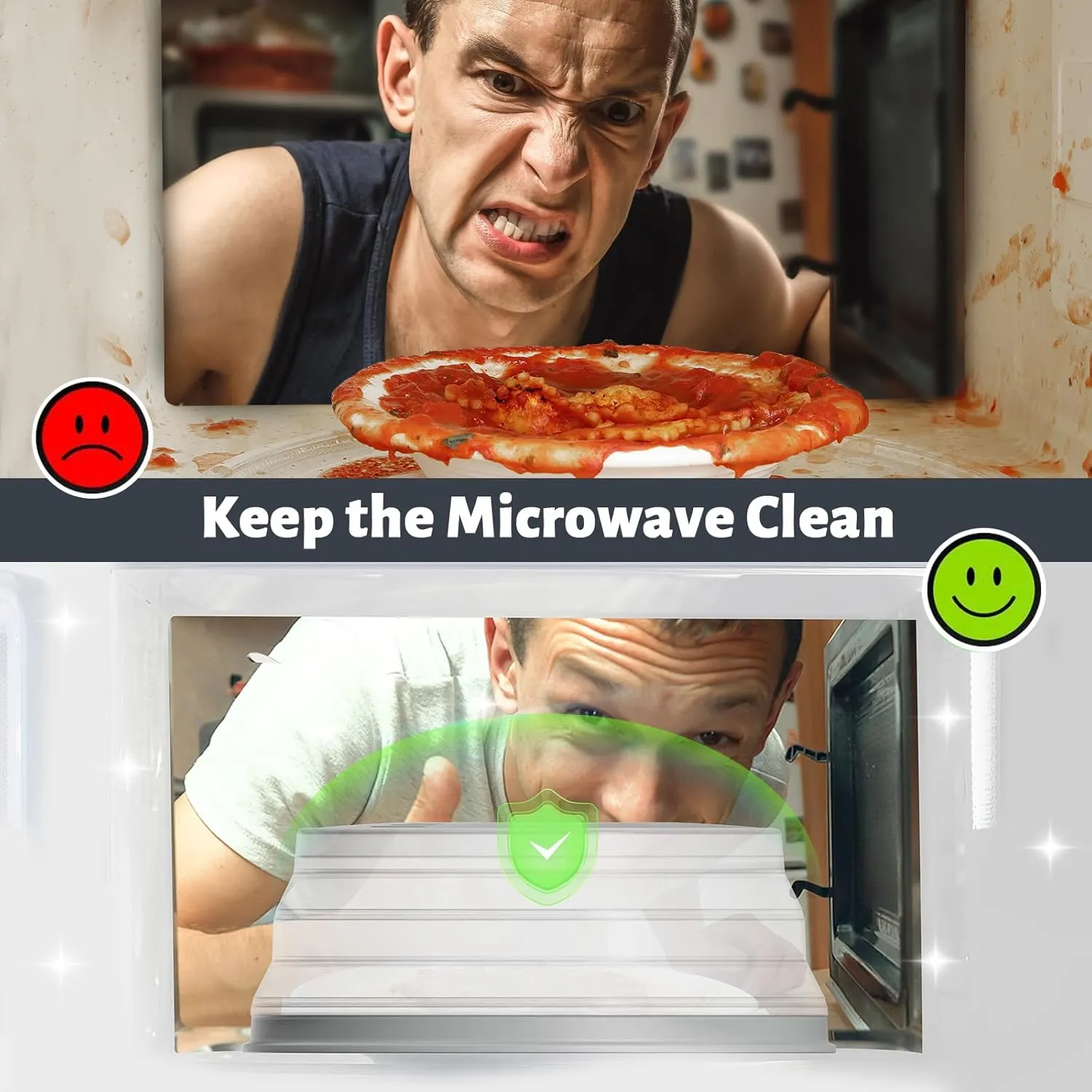 Collapsible Microwave Food Cover - Perfect for Leftovers