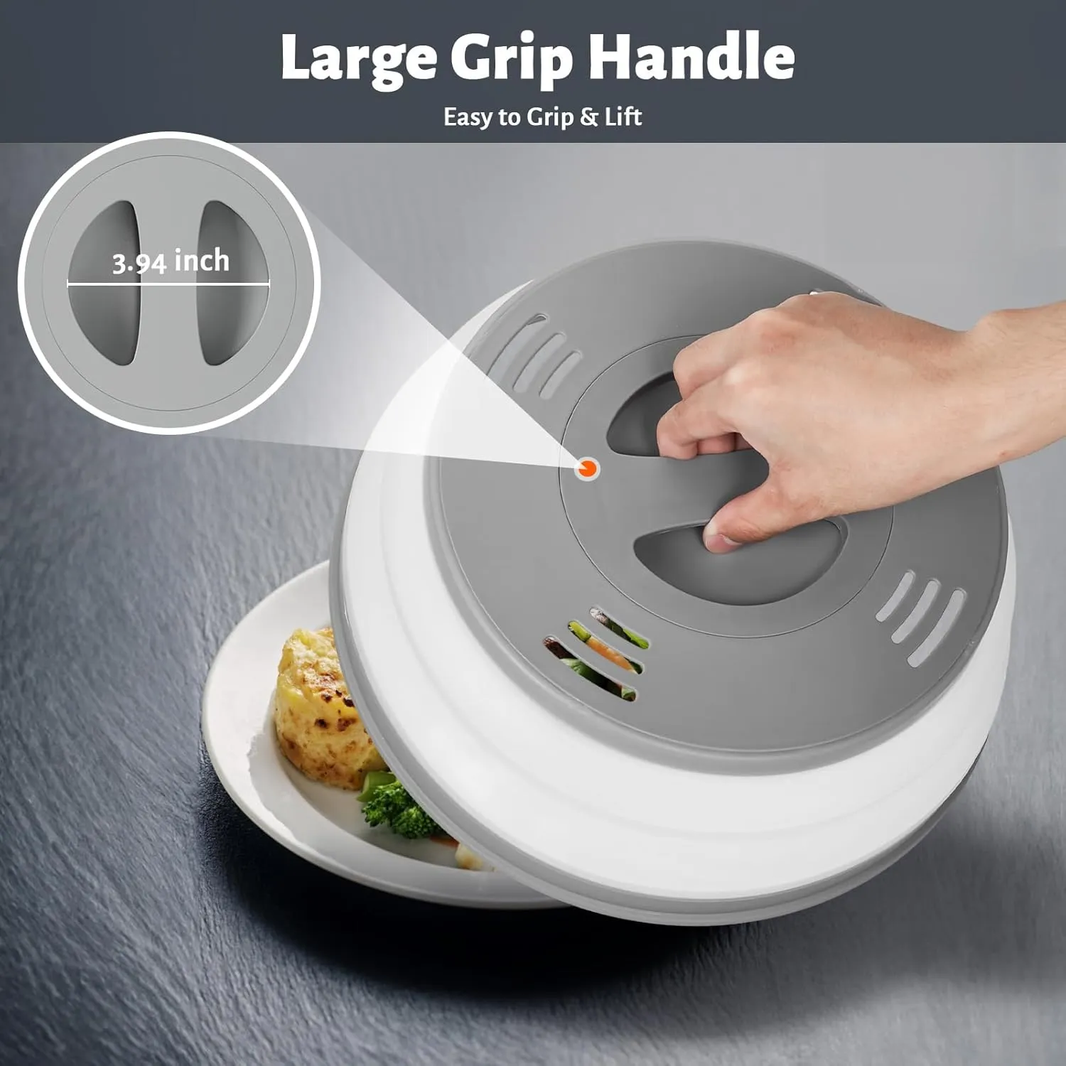 Collapsible Microwave Food Cover - Perfect for Leftovers