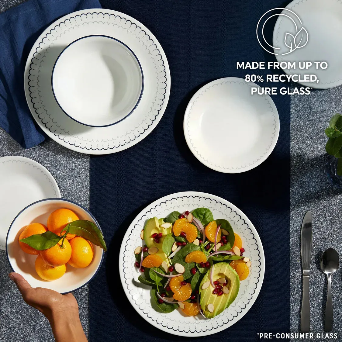 Corelle 18 PCS DINNER SET CASPIN (1147837)1X18 CORELLE DTCM
