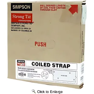 CS 25 ft. 22-Gauge Galvanized Coiled Strap