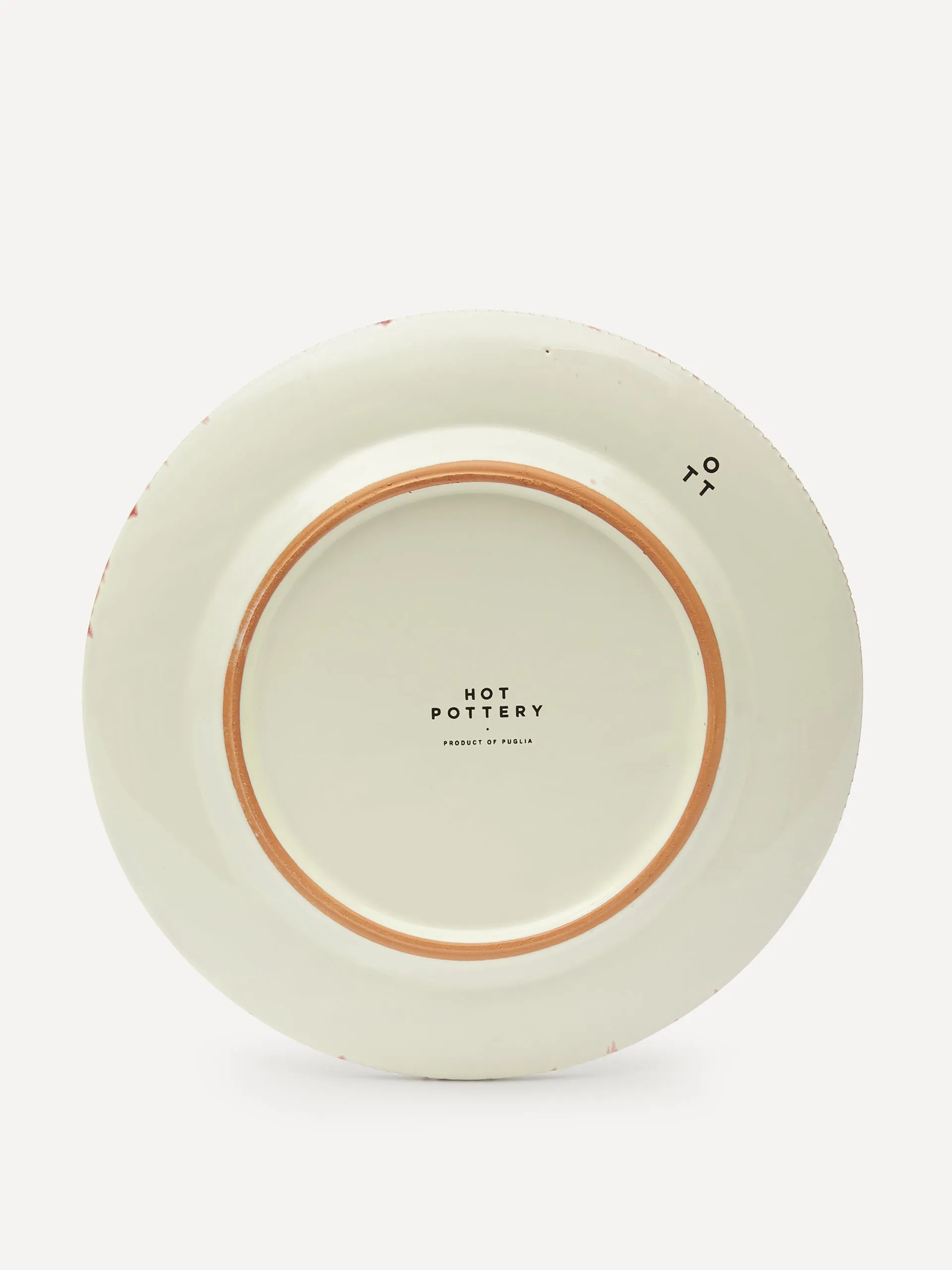 Dinner plate in cranberry