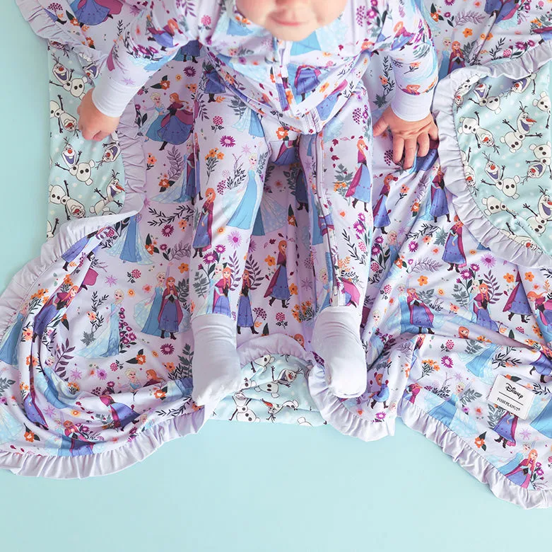 Disney Frozen Sisters & Olaf Ruffled Luxette Patoo® Blanket