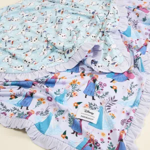 Disney Frozen Sisters & Olaf Ruffled Luxette Patoo® Blanket