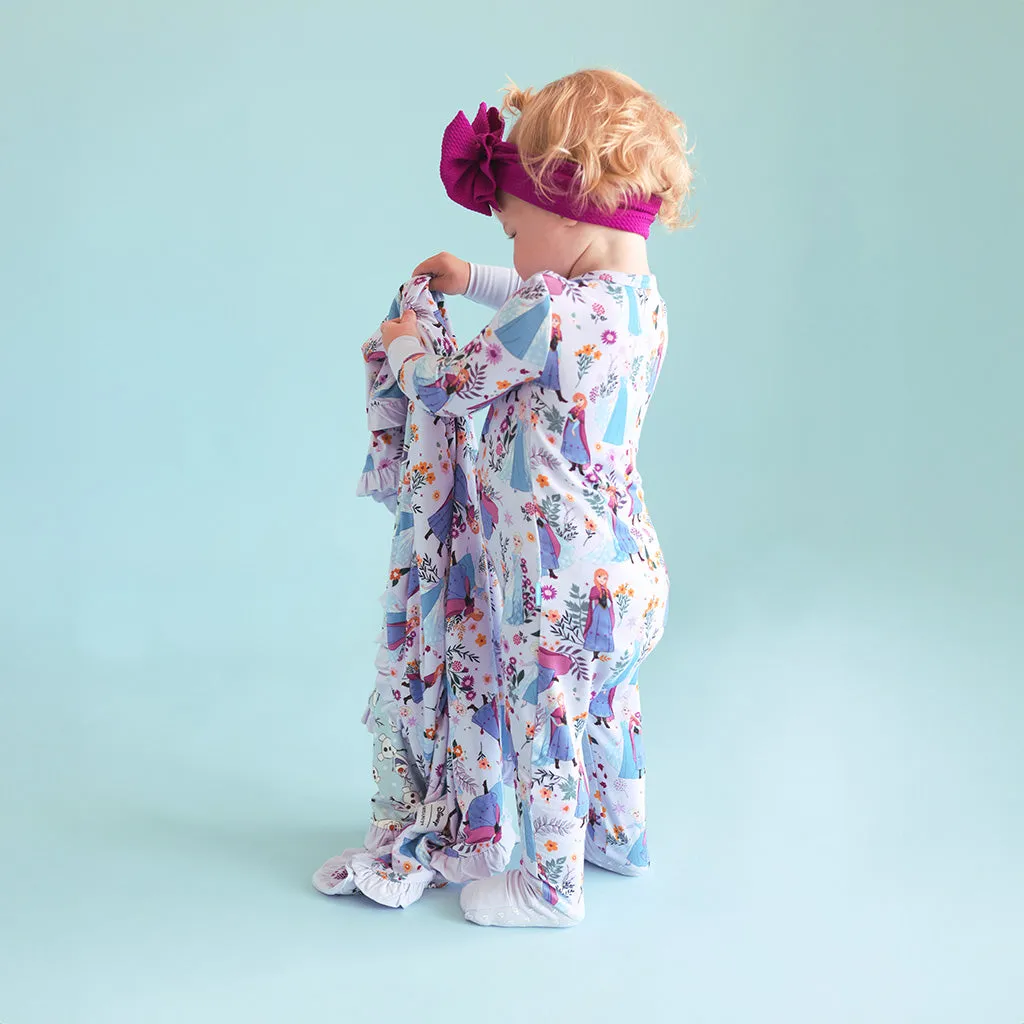 Disney Frozen Sisters & Olaf Ruffled Luxette Patoo® Blanket
