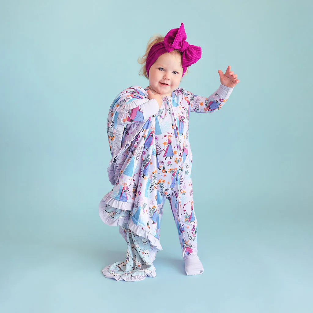 Disney Frozen Sisters & Olaf Ruffled Luxette Patoo® Blanket