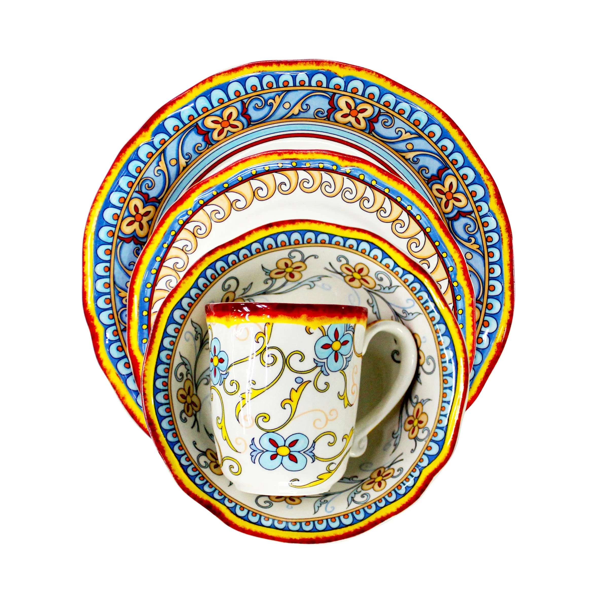 Duomo 4 Piece Dinner Plate Set