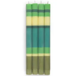 Eco Dinner Candles Set of 4 - Grass, Beryl, Olive and Jasmine