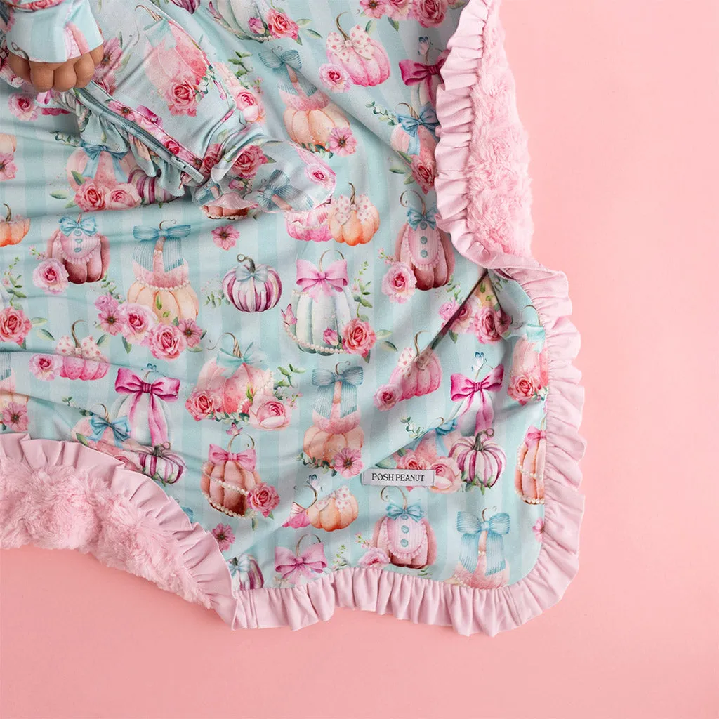 Edie Minky Ruffled Luxette Patoo® Blanket