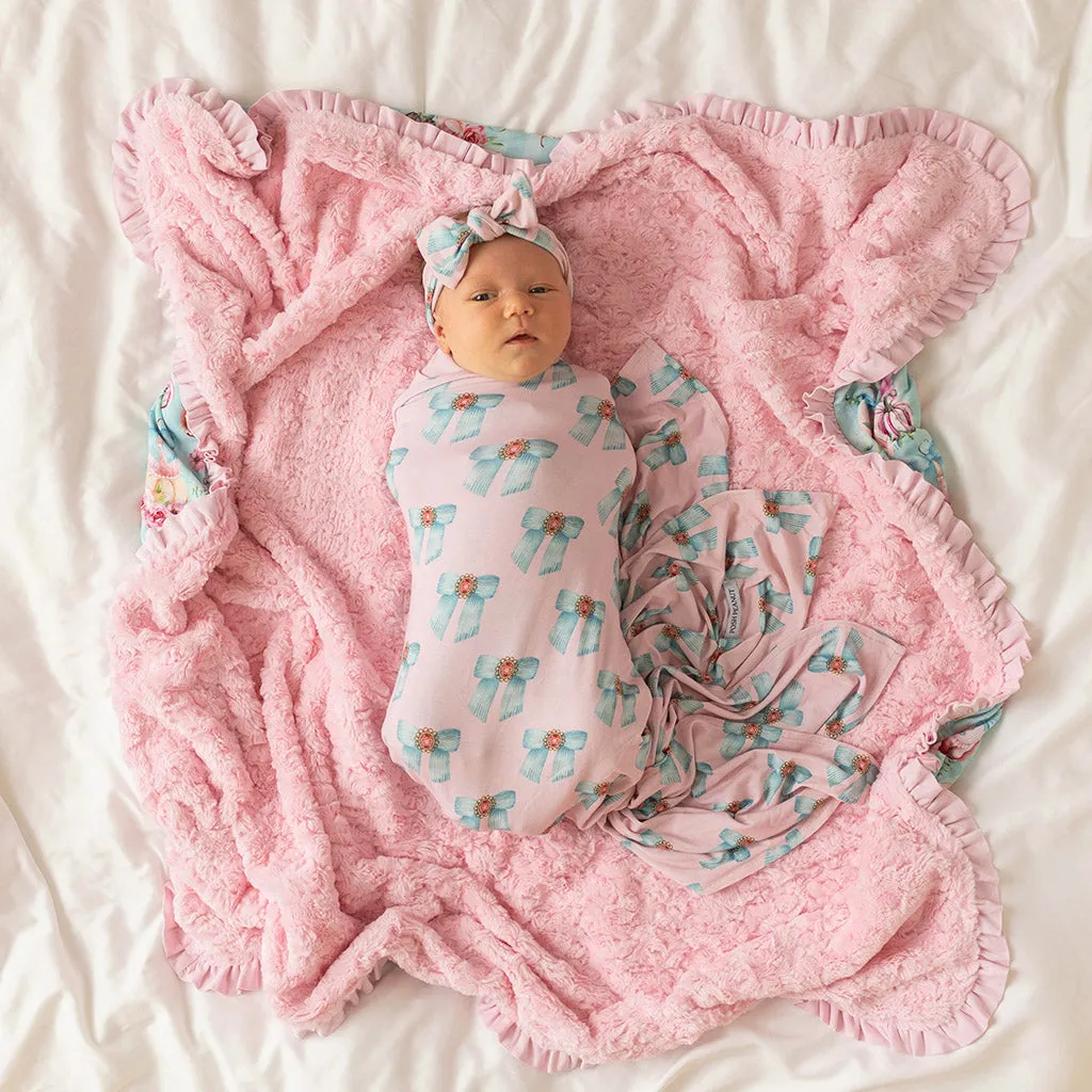 Edie Minky Ruffled Luxette Patoo® Blanket