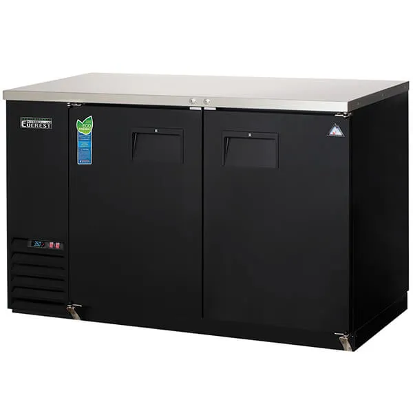 Everest EBB59 Back Bar Cooler 2 Solid Doors 20 cu.ft.