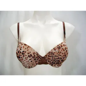 Felina 130566 Enchanted T-Shirt Memory Foam Underwire Bra 32D Chocolate Cheetah