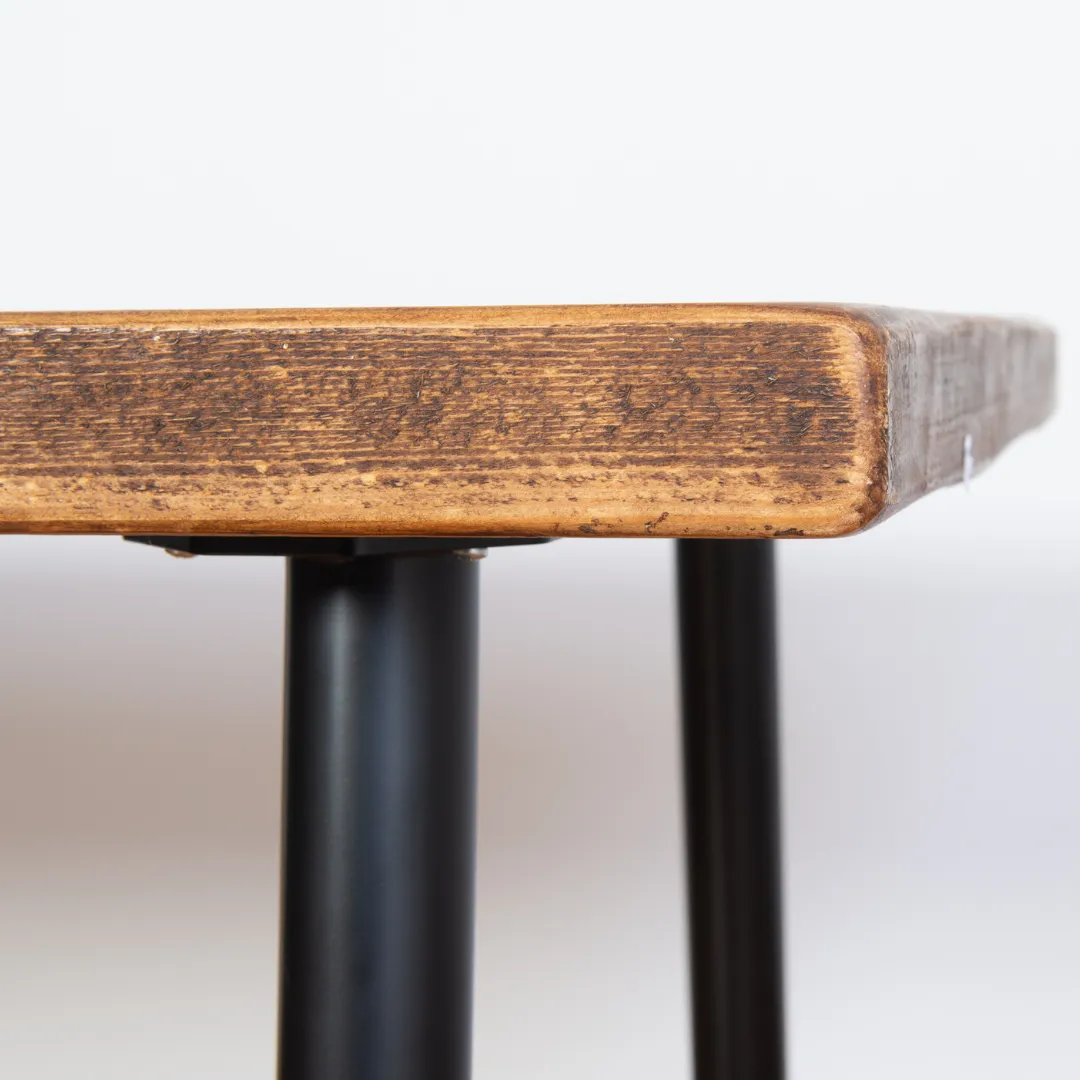 Gibson Industrial Dining Table - Chunky Round Leg