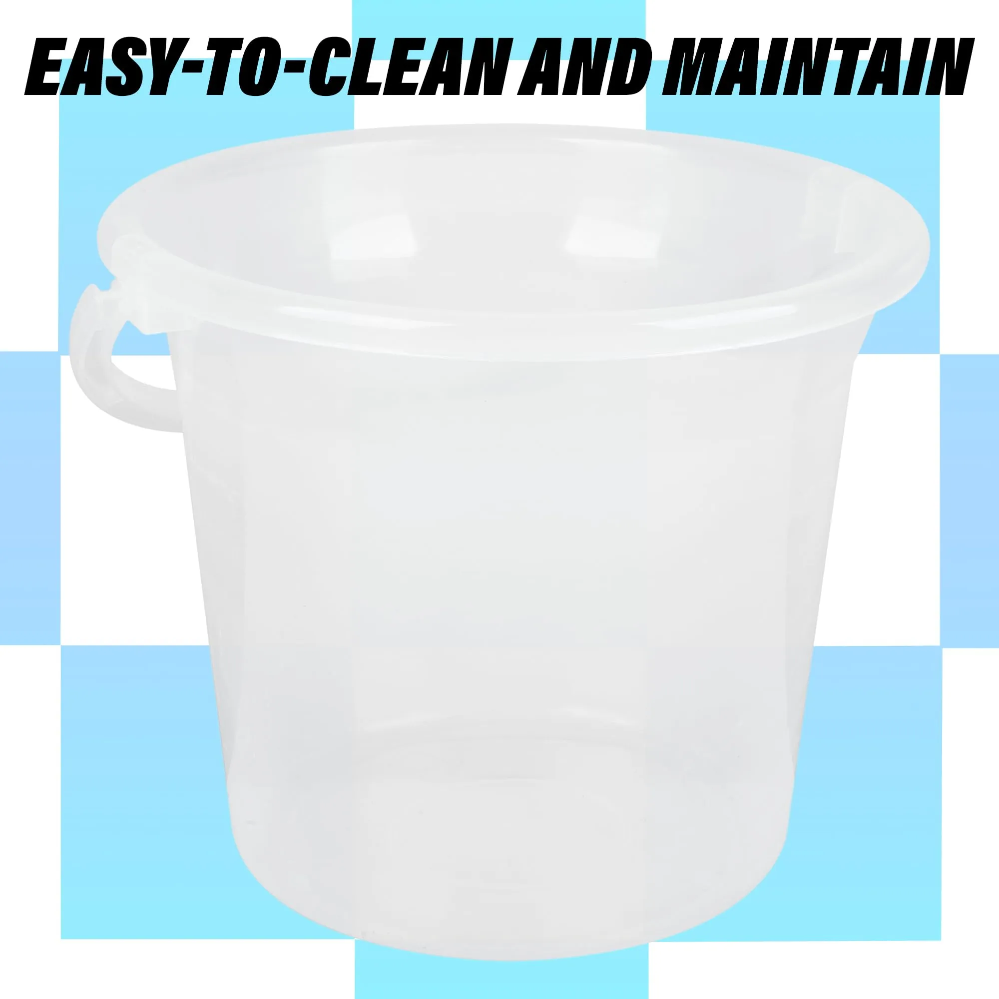 Kuber Industries Bucket | Plastic Bucket for Bathroom | Strong Bathroom Bucket | Bucket for Bathing | Water Storage Bucket | Bathroom Bucket | Plain Bucket | 18 LTR | Transparent