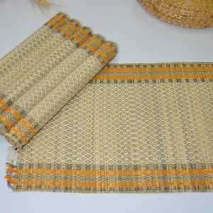 Madurkathi Tassels Placemats | Ivory | Set of 6 | 45 x 30 cm