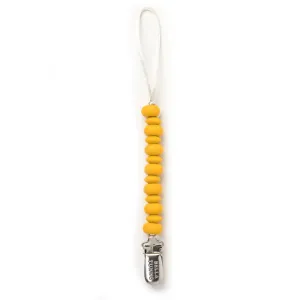 Mustard Pacifier Clip by Bella Tunno