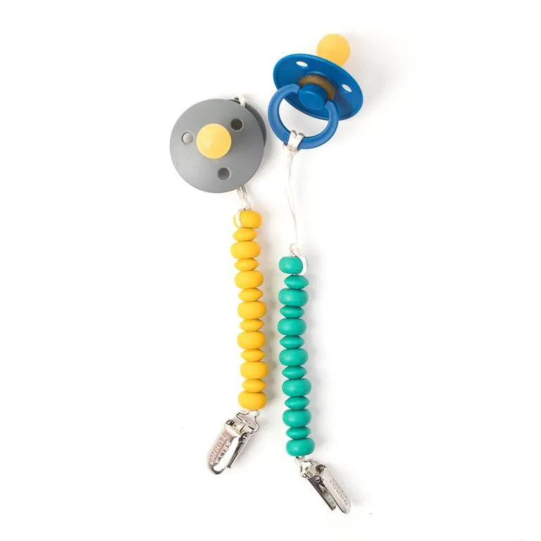 Mustard Pacifier Clip by Bella Tunno
