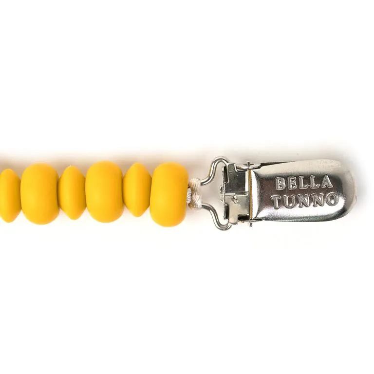 Mustard Pacifier Clip by Bella Tunno